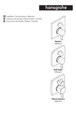 Hans Grohe Soft Cube 15864 1 Series Installation/User Instructions/Warranty