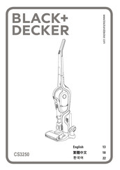 Black & Decker Dustbuster CS3250 Original Instructions Manual