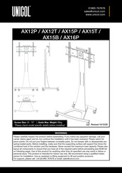 Unicol AX12P Manual