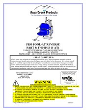 Aqua Creek Products PRO POOL-AT REVERSE Manual