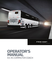 PREVOST X3-45 COMMUTER 2018 Operator's Manual