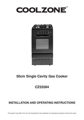 Coolzone CZ55584 Installation And Operating Instructions Manual
