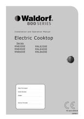 Waldorf RNL8606E-B Installation And Operation Manual