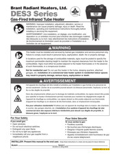 Brant Radiant Heaters DES3-60-200 Manual