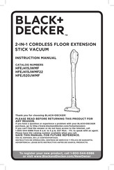Black \u0026 decker HFEJ415JWMF Manuals 