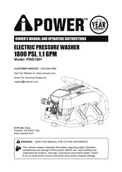 A-iPower PWE1801 Owner's Manual And Operating Instructions