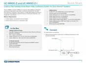 Crestron Flex UC-MM30-Z Quick Start Manual