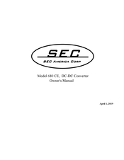 SEC America 680 CE Owner's Manual