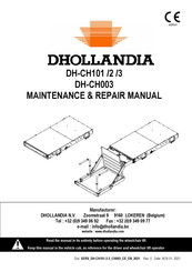 Dhollandia DH-CH101 Maintenance & Repair Manual