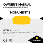 Monument 312A12 Owner's Manual & Installation Instructions