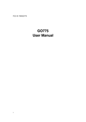 Nexus GO775 User Manual