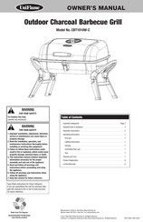 Uniflame CBT1010W-C Owner's Manual