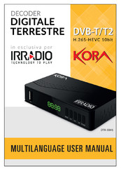 Melchioni KORA IRRADIO DTR-3341 Multilanguage Manual