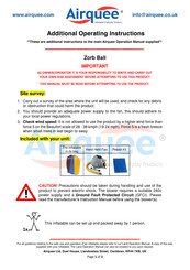 Airquee Zorb Ball Additional Operating Instructions
