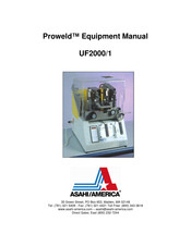 Asahi/America Proweld UF2000/1 Equipment Manual