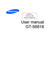 Samsung GT-S6818 User Manual