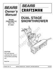 Sears CRAFTSMAN C950-52871-0 Owner's Manual