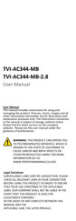 Security Tronix TVI-AC344-MB-2.8 User Manual