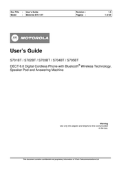 Motorola S705BT User Manual