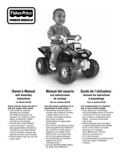 Fisher-Price Power Wheels M7246 Owner's Manual With Assembly Instructions