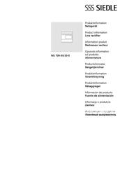 SSS Siedle NG 706-30-0 Product Information