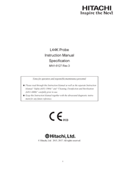 Hitachi L44K Instruction Manual