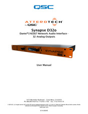 QSC ATTEROTECH Synapse D32o User Manual