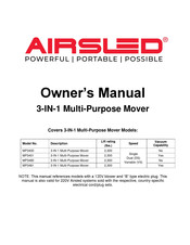 AIRSLED MP3400 Owner's Manual