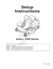 Briggs & Stratton Simplicity Axion ZT2142 Setup Instructions
