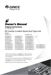 Gree GUD71PH/A-T Owner's Manual