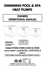 Calorex Aquatherm DIGITAL LOGIC AT1000 Owner Operational Manual