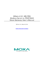 Moxa Technologies MGate 4101-MB-PBS User Manual