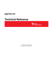Texas Instruments bq27441-G1 Technical Reference