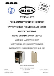 MISA 17300 Instructions For Installation And Use Manual