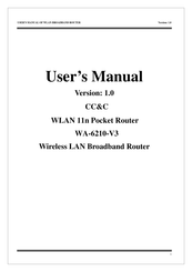 CC&C WA-6210-V3 User Manual