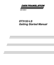 Data Translation DT3152-LS Getting Started Manual