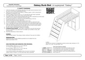 Night & Day Furniture Galaxy Bunk Bed Assembly Instructions Manual