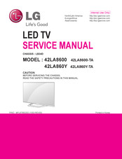 LG 42LA8600 Service Manual