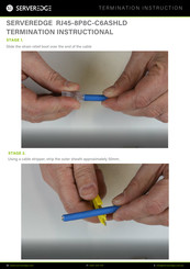 Serveredge RJ45-8P8C-C6ASHLD Termination Instruction
