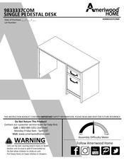 Ameriwood HOME 9833337COM Manual