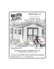 Reynolds Building Systems Best Barns Elm R Assembly Book