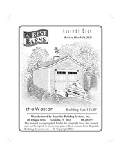 Reynolds Building Systems Best Barns Weston Assembly Book