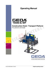 GEDA 1500z Original Operating Manual