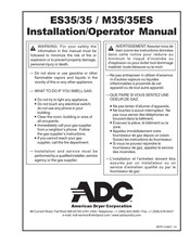 ADC M35/35ES Installation & Operator's Manual
