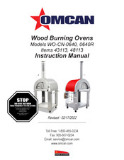 Omcan WO-CN-0640 Instruction Manual