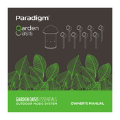 Paradigm Garden Oasis Owner's Manual