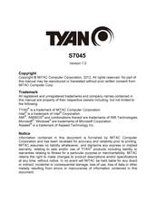 TYAN S7045 Manual