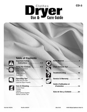 Maytag CD-3 Use & Care Manual