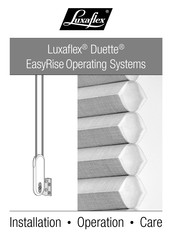 Luxaflex EasyRise Duette Installation Operation Care