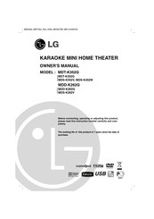 LG MDT-K352Q Owner's Manual